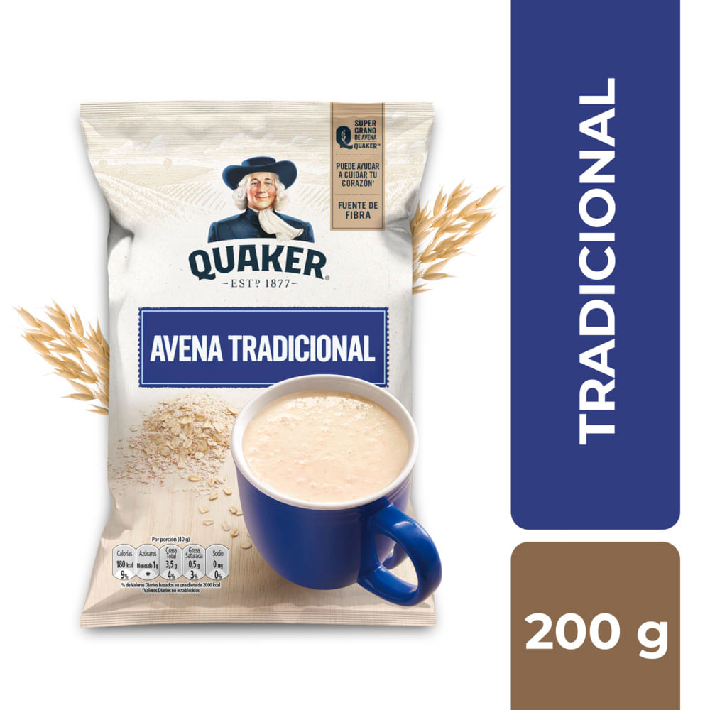Quaker avena tradicional 200g
