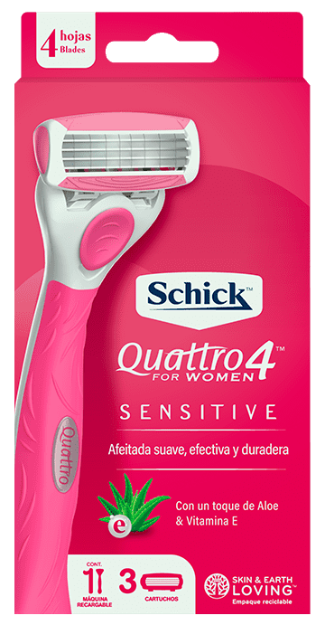 Schick quattro sensible women 4 hojas