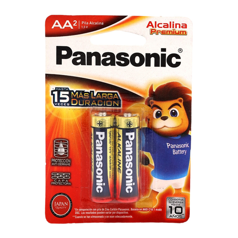 Pilas panasonic aa /2 unidades