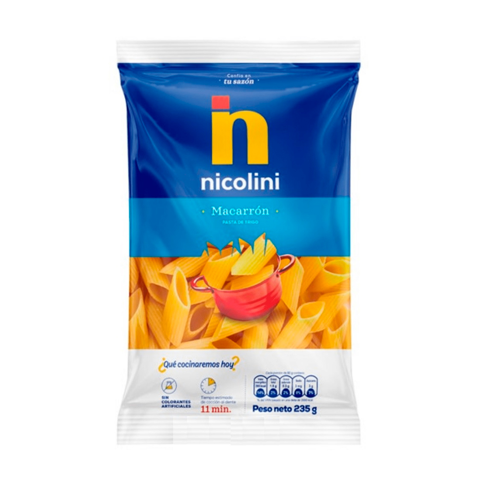 Nicolini macarrón 235 gr