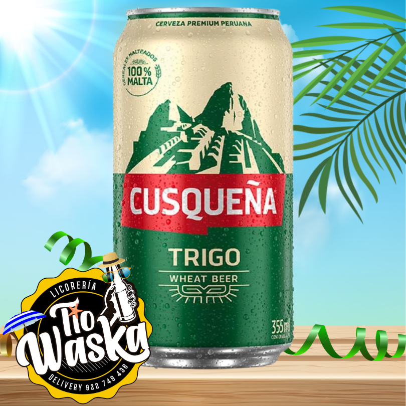 Cusqueña trigo wheat beer lata 355 ml