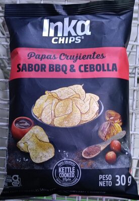 Inkachips sabor bbq & cebolla 30g