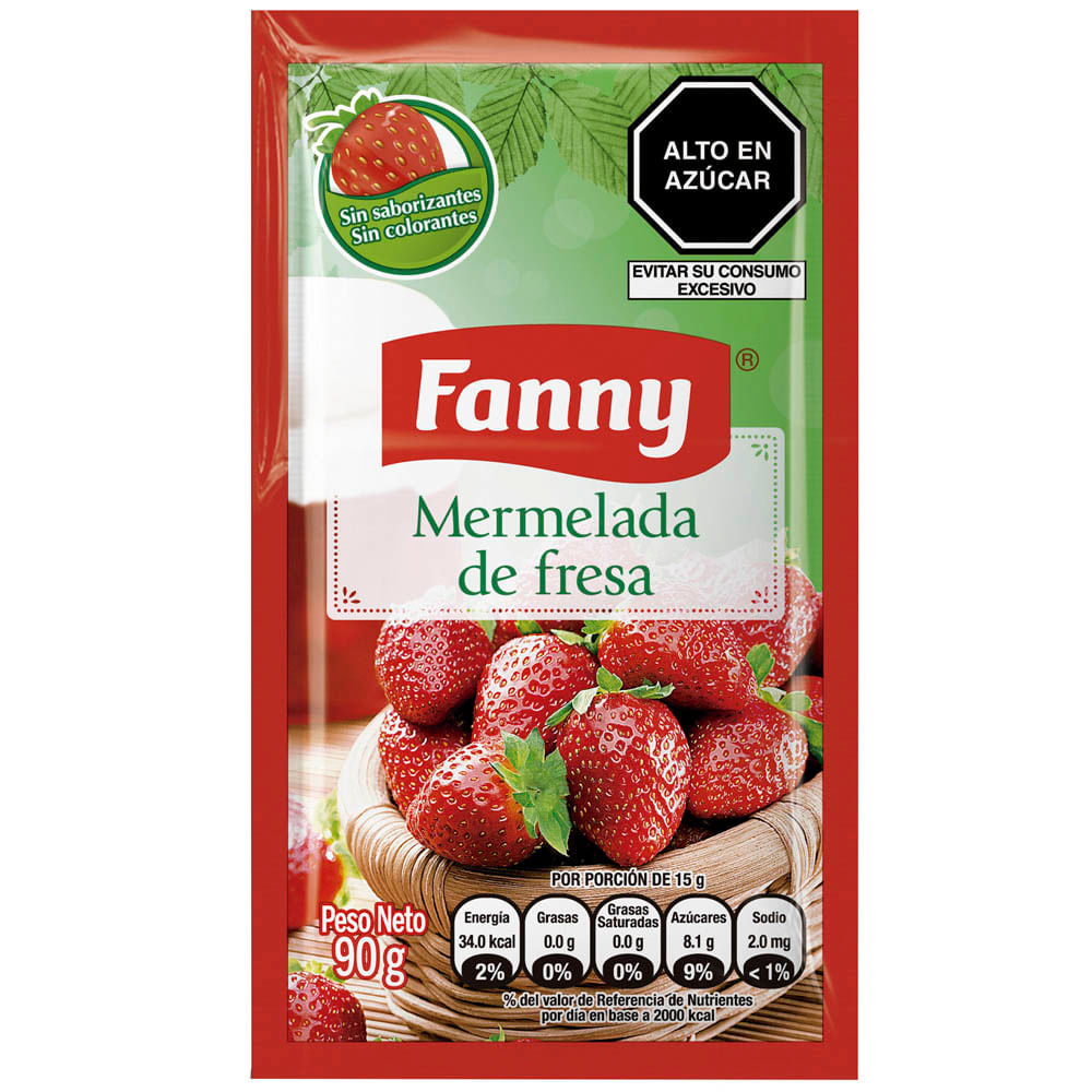Fanny mermelada de fresa 90g