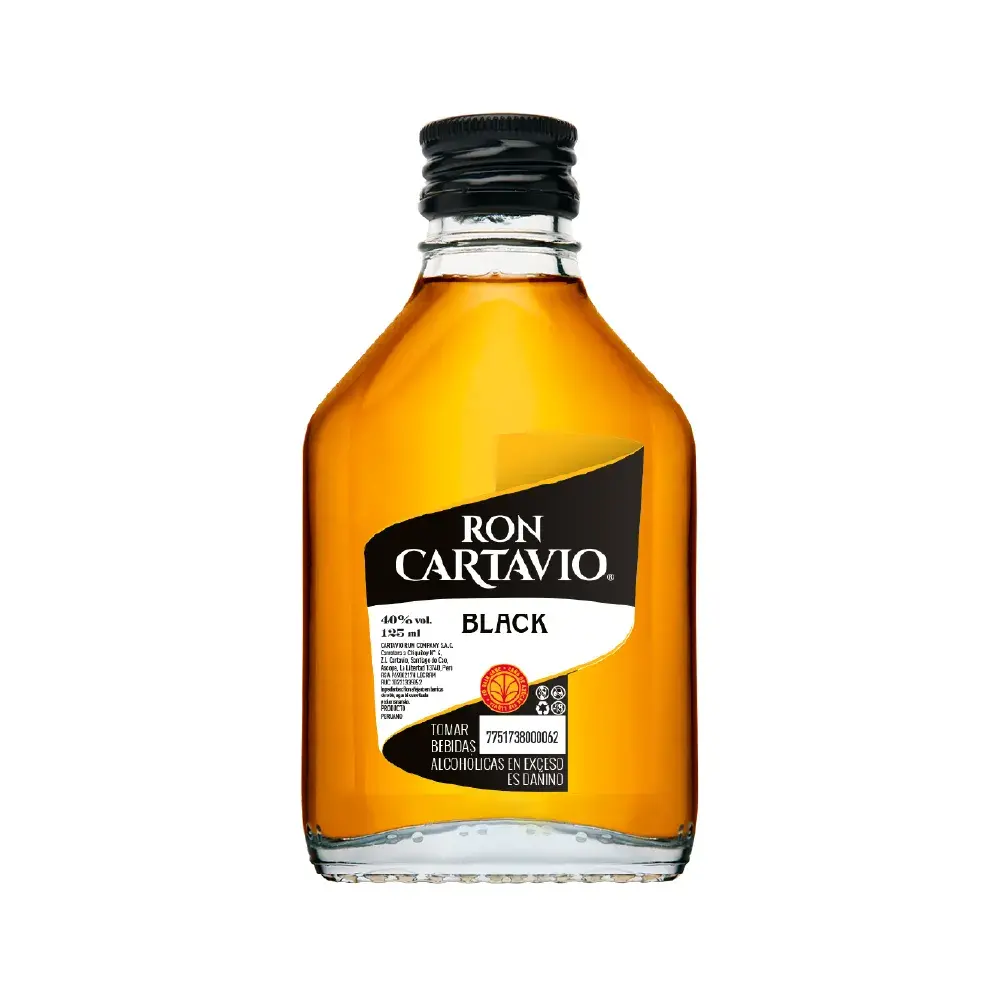 Ron cartavio black 125 ml