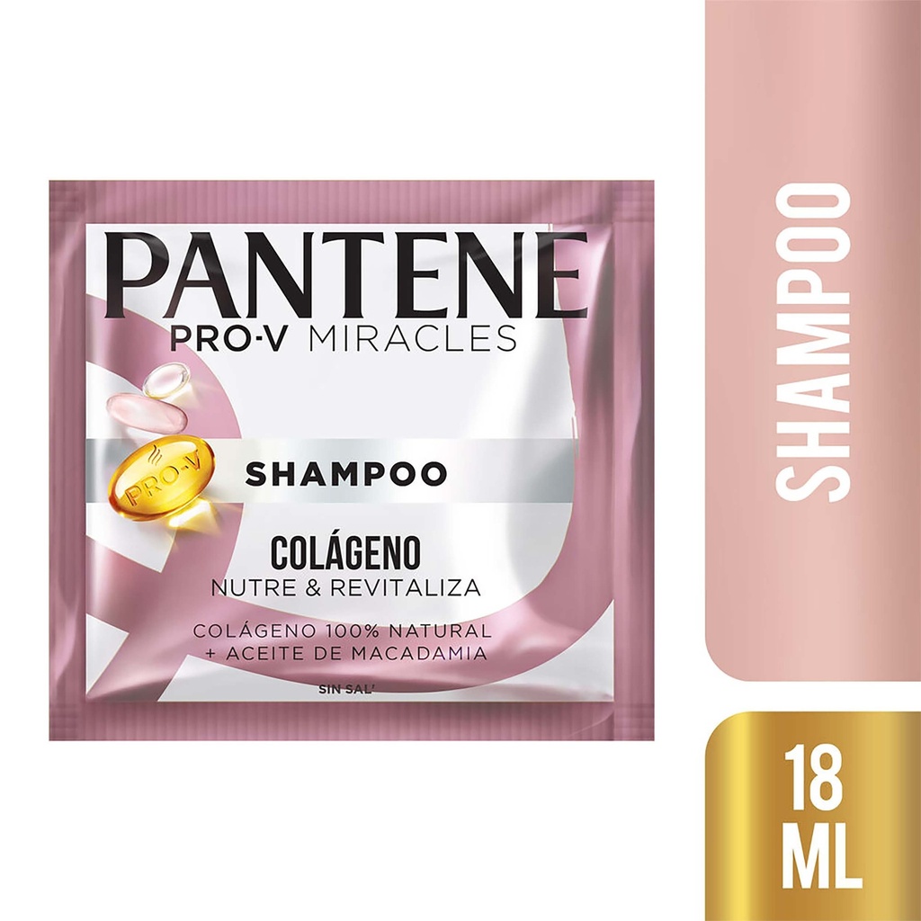 Pantene shampoo nutritivo colágeno 18 ml