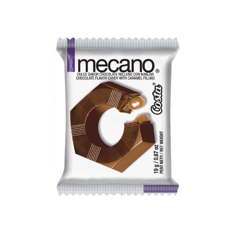 Chocolate mecano manjar de costa 19 gr