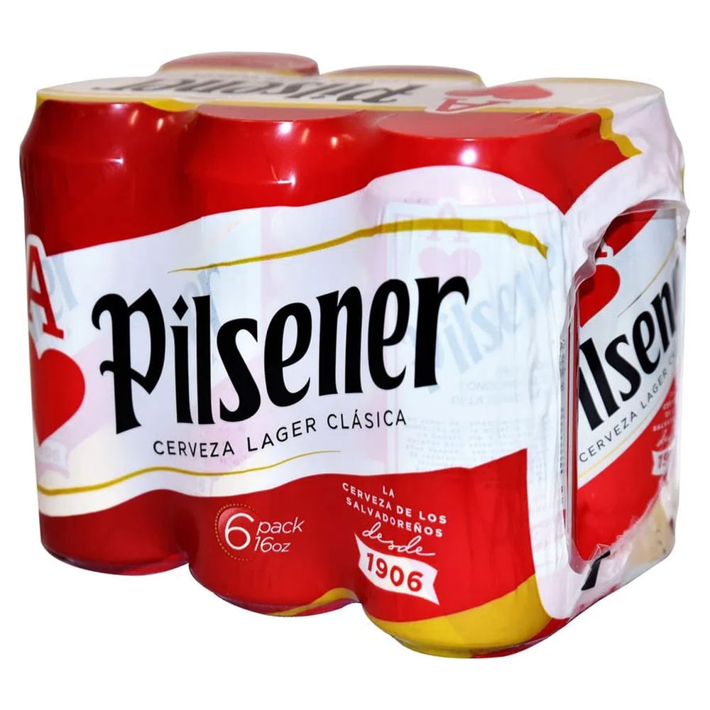 Six pack latas grandes pilsen