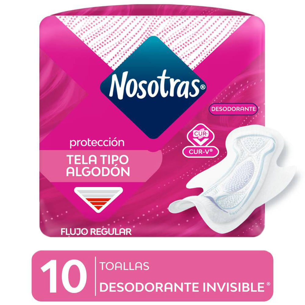 Nosotras toallas higienicas desodorante