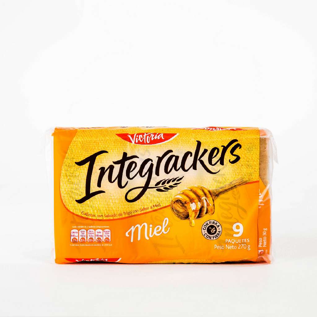 Galleta integrackers vict miel 30 gr