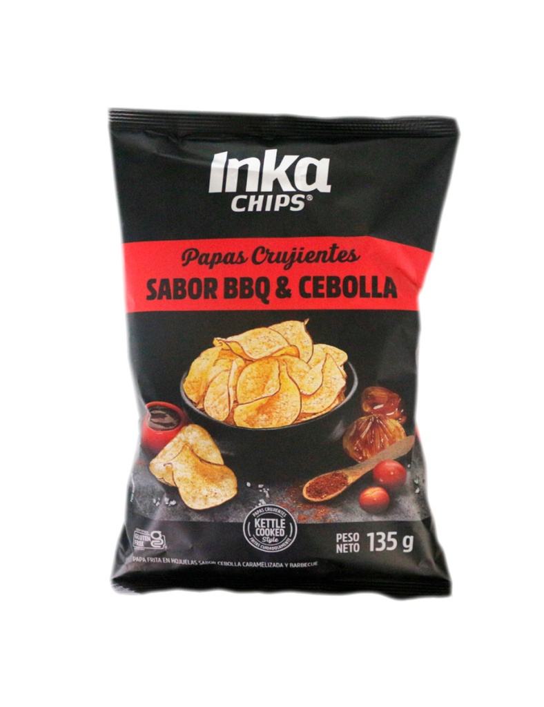 Inka chips sabor bbq y cebolla 135g