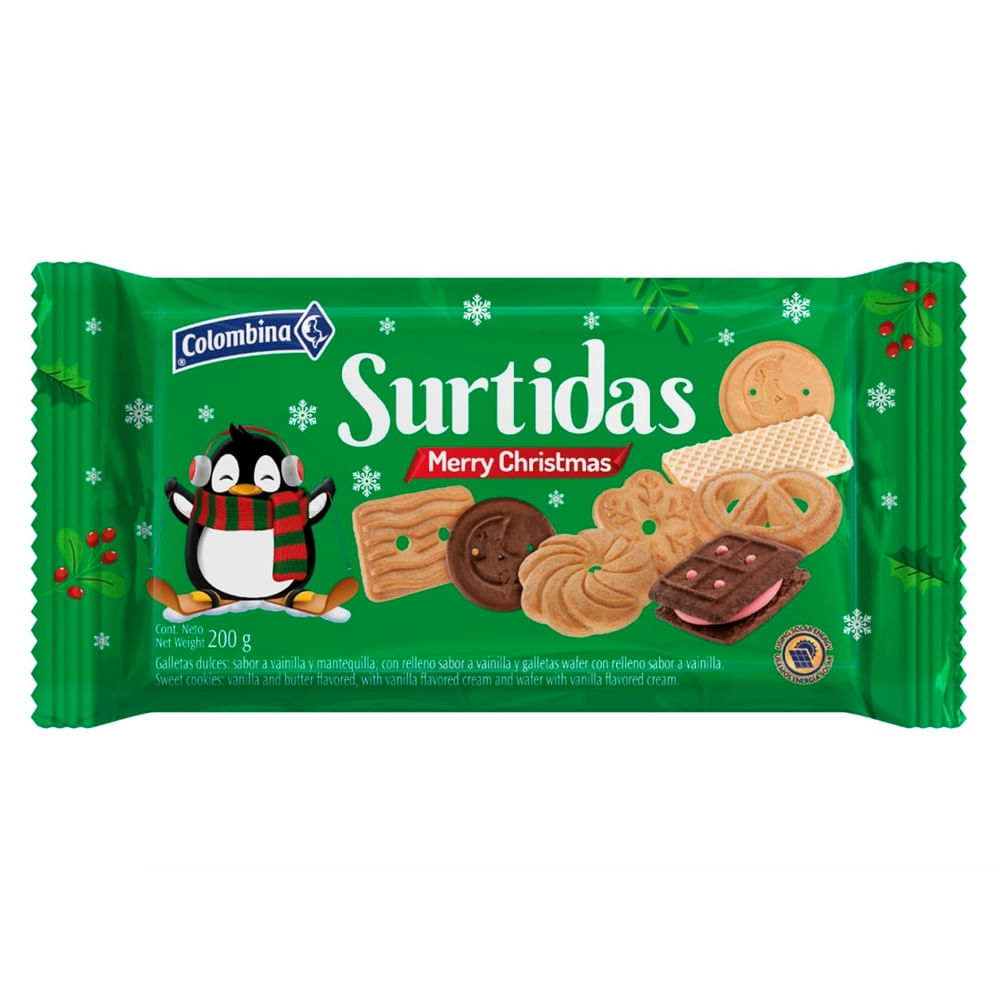 Galletas surtidas merry christmas x 200g