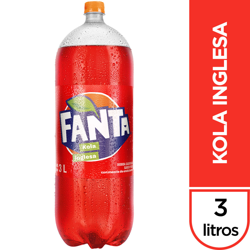 Gaseosa fanta kola inglesa 3 lt