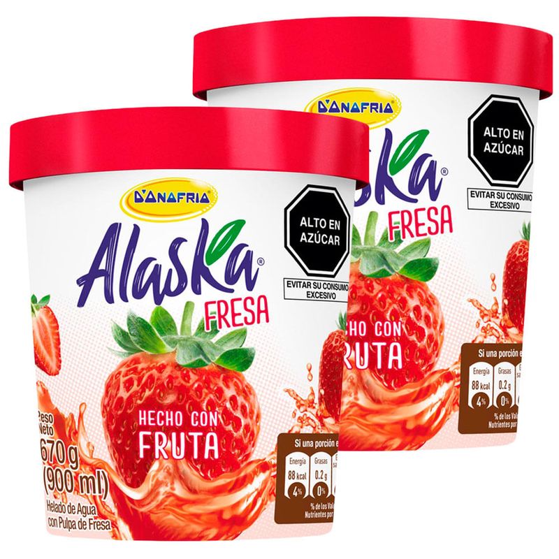 Alaska fresa hielo