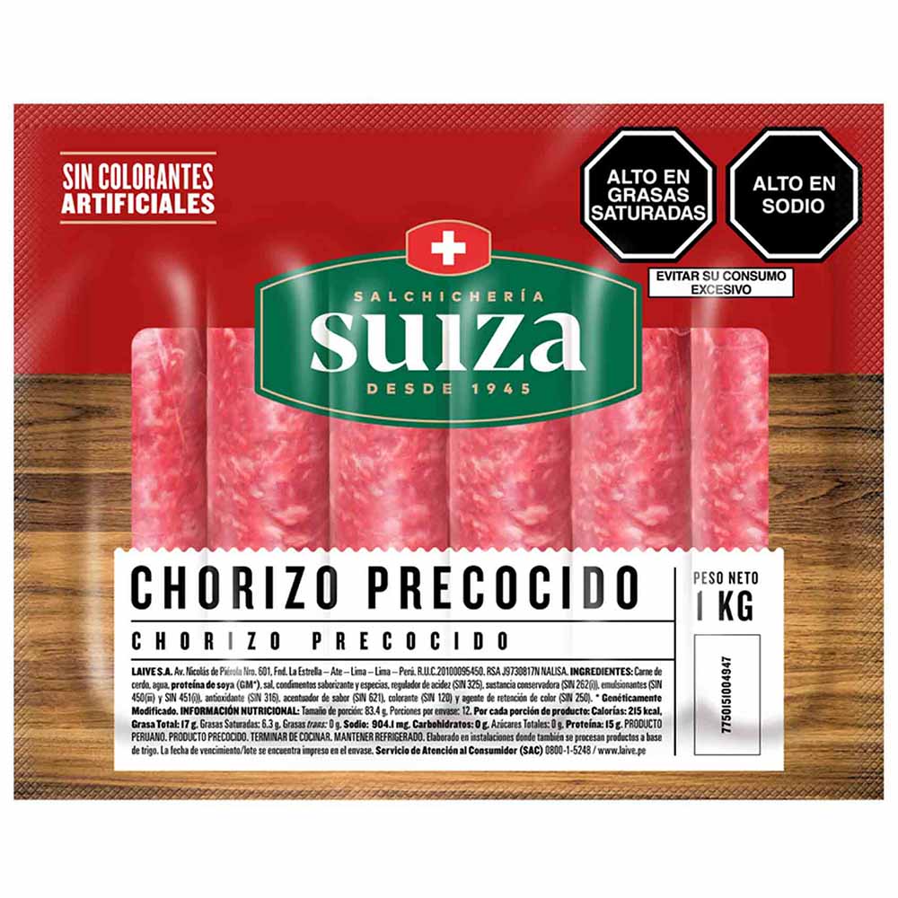 Chorizo precocidad suiza