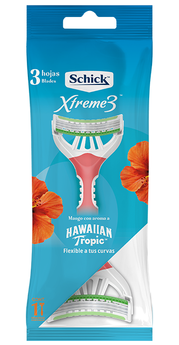 Xtreme 3 hawaiian tropic razuradora 3 hojas blades