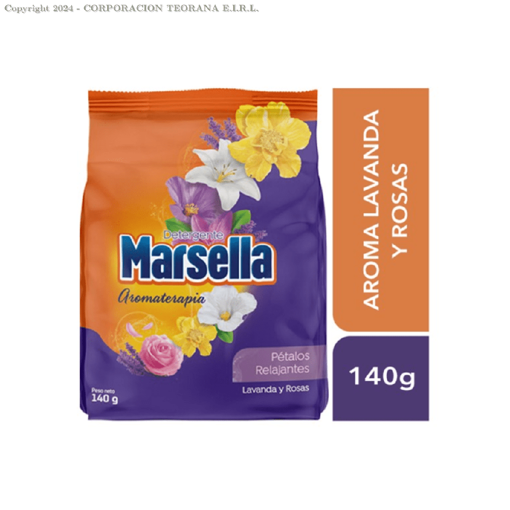 Detergente marsella lavanda y rosas 140gr