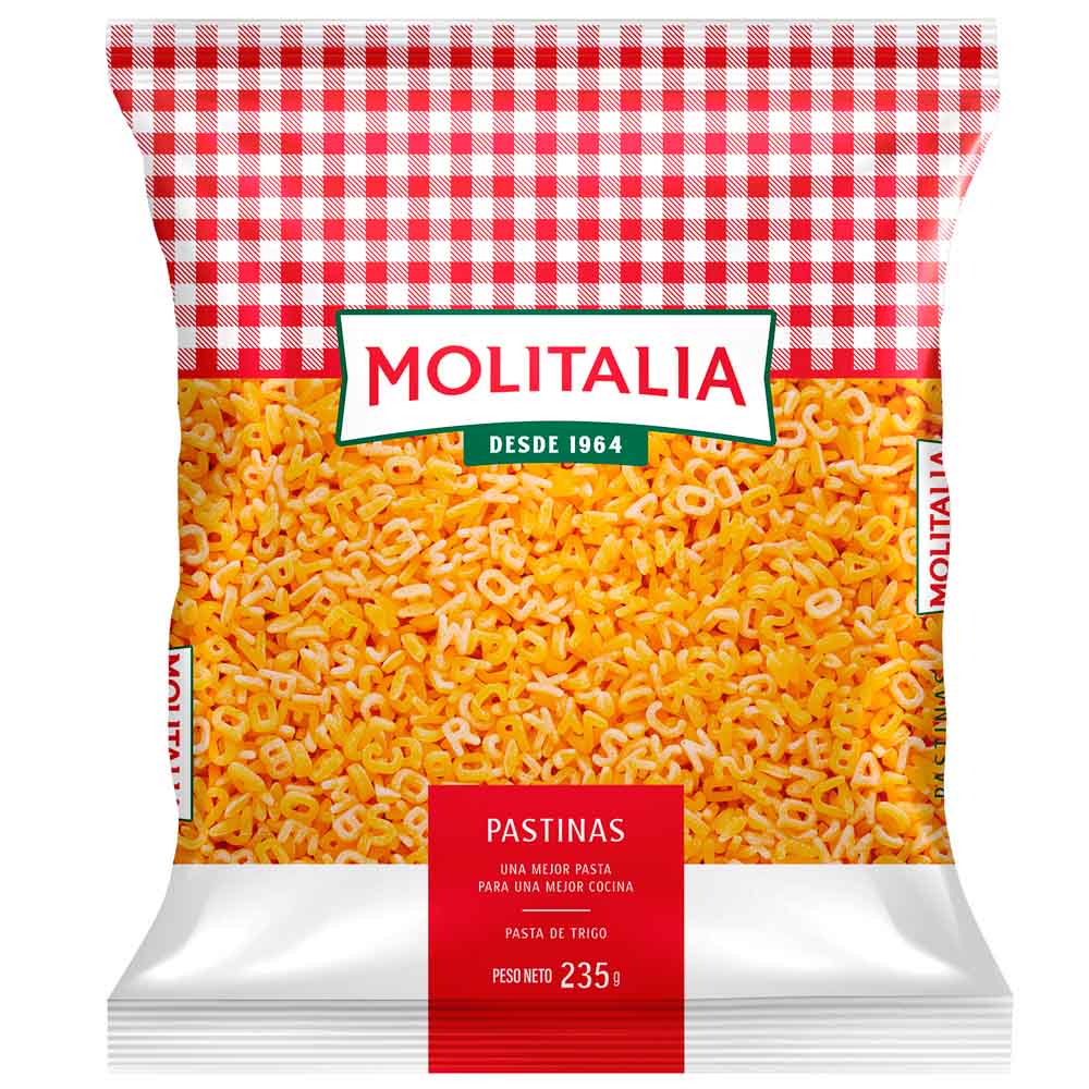 Fideos molitalia letras 235g (1-20)