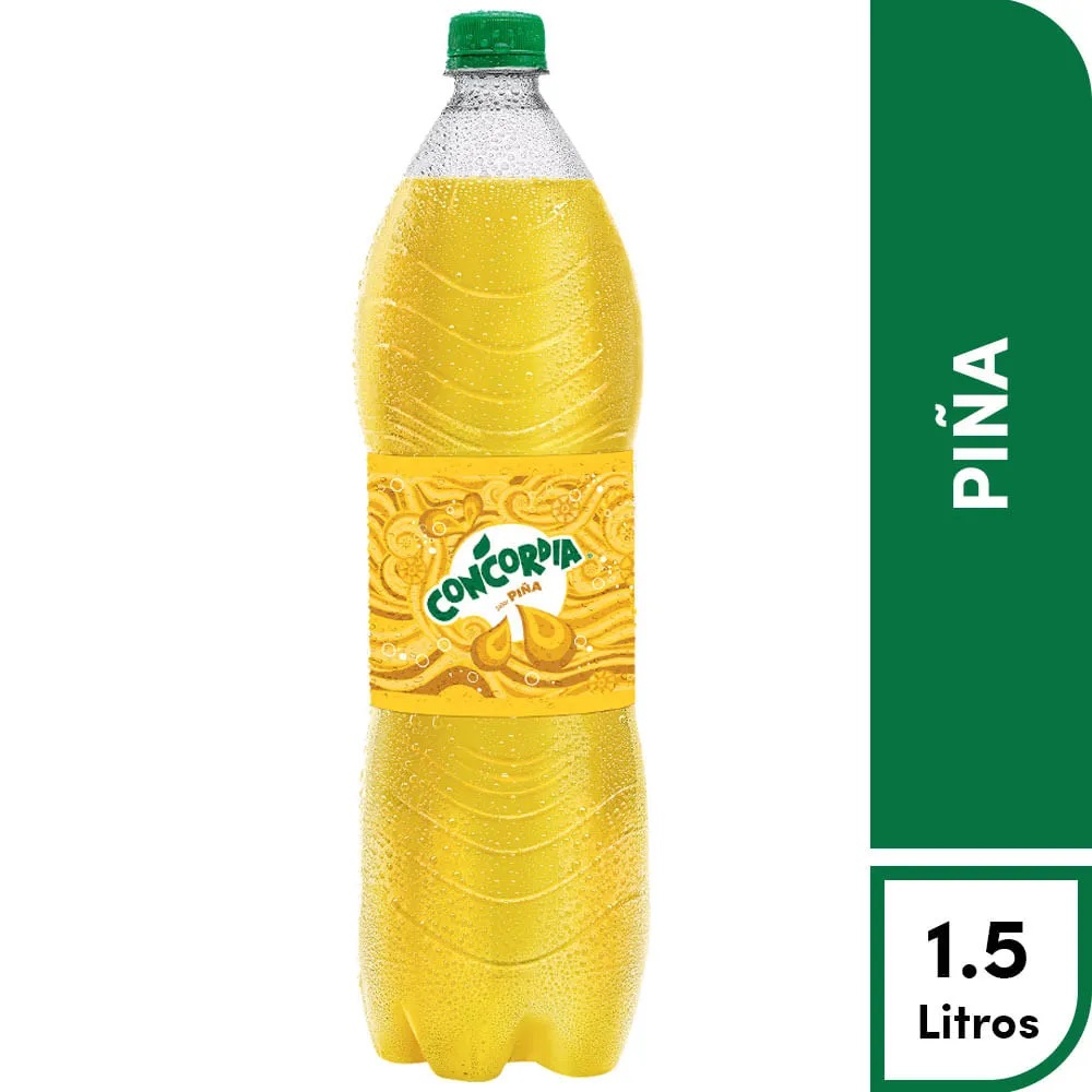 Concordia gaseosa sabor a piña 1.5l