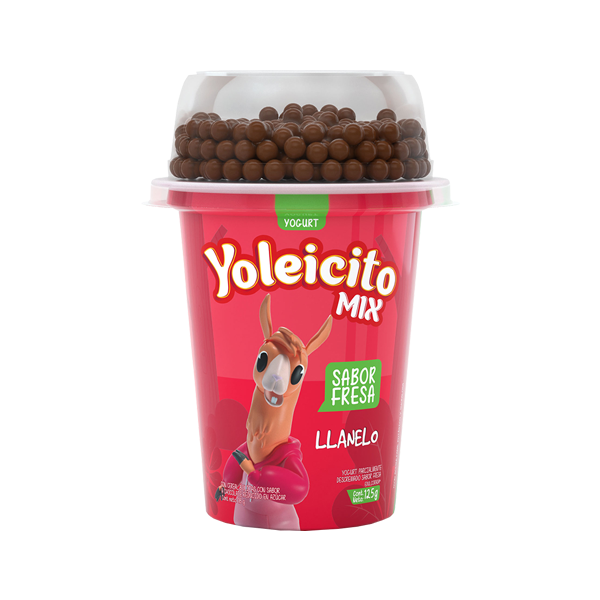 Yoleicito mix fresa c/bolitas de chocolate 125gr