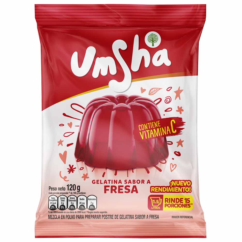 Gelatina umsha fresa 120g