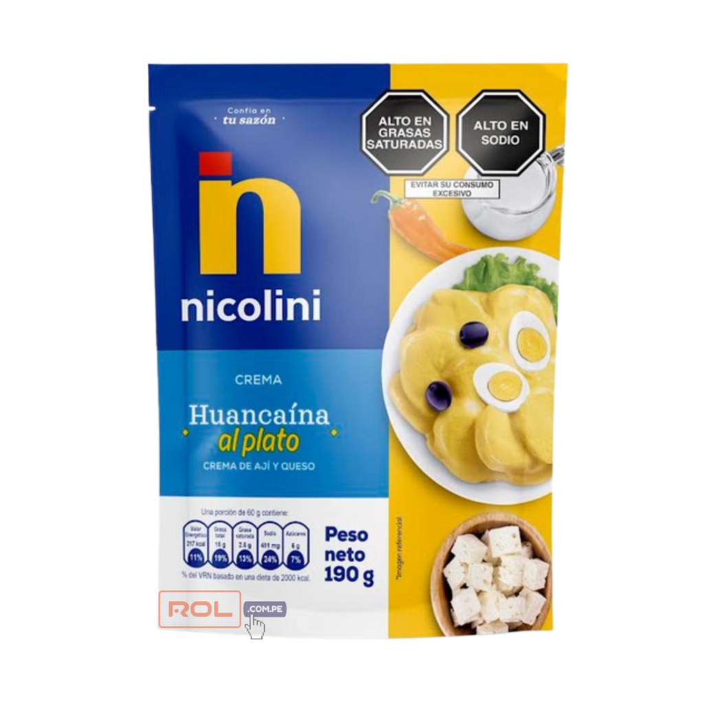 Crema huancaina nicolini 190 gr