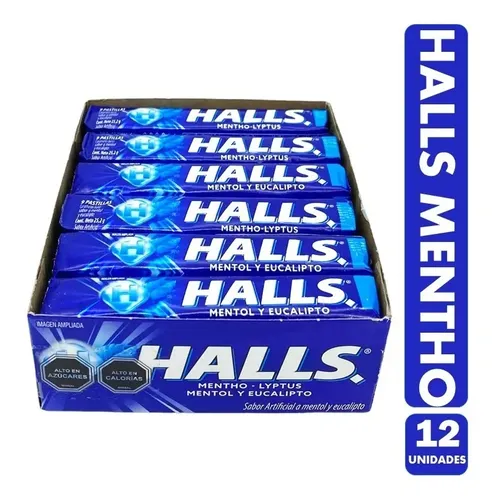 Halls mentho azul (1-12)