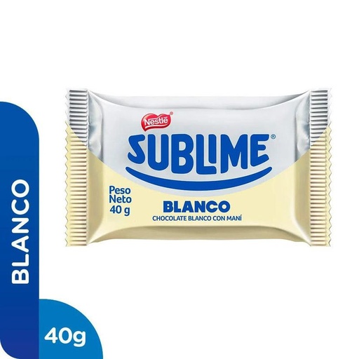 [309] Chocolate sublime blanco 40 gr