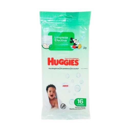 [444] Pañitos humedos huggies verde 16 hjs