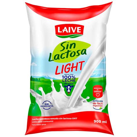 [555] Leche laive sin lactosa bolsa 900ml