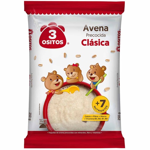 [654] Avena 3 ositos clasica 250g (1-12)