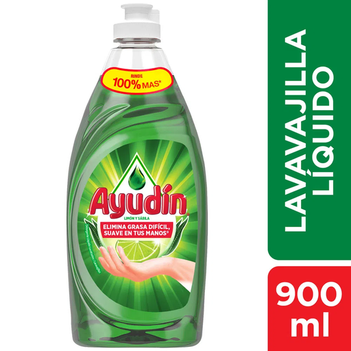 [696] Lavavajilla liq. ayudin limon 900 ml