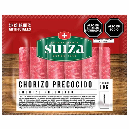 [770] Chorizo precocidad suiza