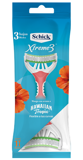 [785] Xtreme 3 hawaiian tropic razuradora 3 hojas blades