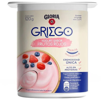 [863] Yogurt griego frutos rojos 120g