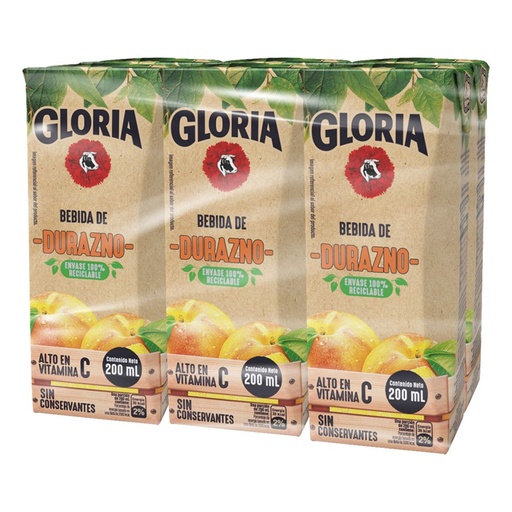 [902] Gloria beb durazno fort 200ml cja