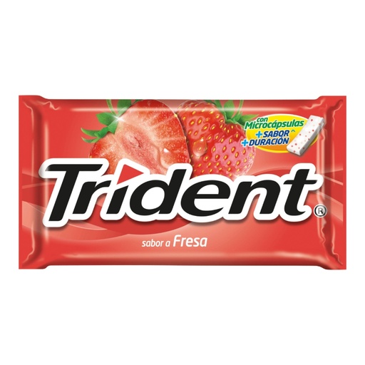 [958] Chicle trident fresa/frutilla 8.5 gr